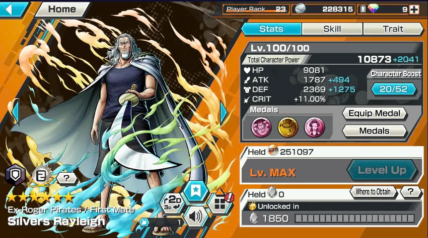 BR438-IOS+Android-All Meta 3 Ex(Shank v4 Max+Roger Max+Kuzan)+Good Medal+Support 152%+Jabra Max+Egghead Zoro Max+Oden Max+Rayleigh Max+Pacifista Max+D.Grap Max+Katakuri Max+3 Boa+S-Bear+Peros