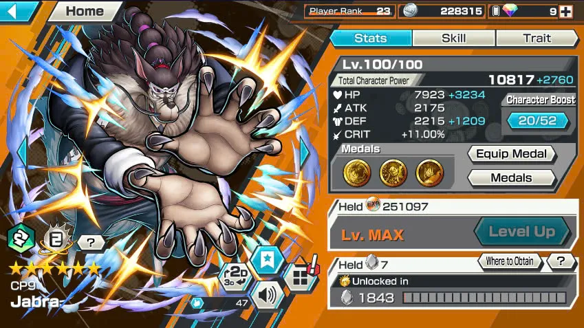 BR438-IOS+Android-All Meta 3 Ex(Shank v4 Max+Roger Max+Kuzan)+Good Medal+Support 152%+Jabra Max+Egghead Zoro Max+Oden Max+Rayleigh Max+Pacifista Max+D.Grap Max+Katakuri Max+3 Boa+S-Bear+Peros