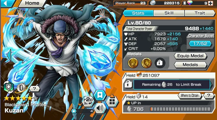 BR438-IOS+Android-All Meta 3 Ex(Shank v4 Max+Roger Max+Kuzan)+Good Medal+Support 152%+Jabra Max+Egghead Zoro Max+Oden Max+Rayleigh Max+Pacifista Max+D.Grap Max+Katakuri Max+3 Boa+S-Bear+Peros