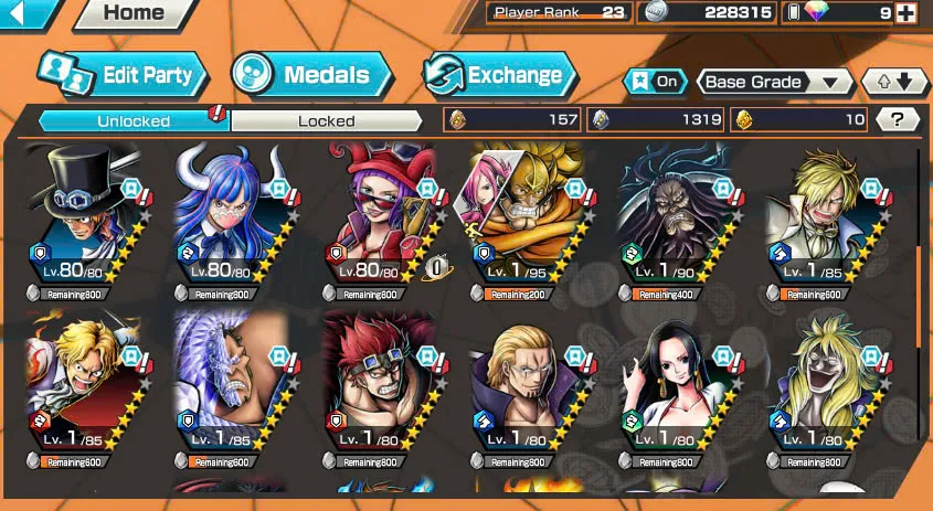 BR438-IOS+Android-All Meta 3 Ex(Shank v4 Max+Roger Max+Kuzan)+Good Medal+Support 152%+Jabra Max+Egghead Zoro Max+Oden Max+Rayleigh Max+Pacifista Max+D.Grap Max+Katakuri Max+3 Boa+S-Bear+Peros