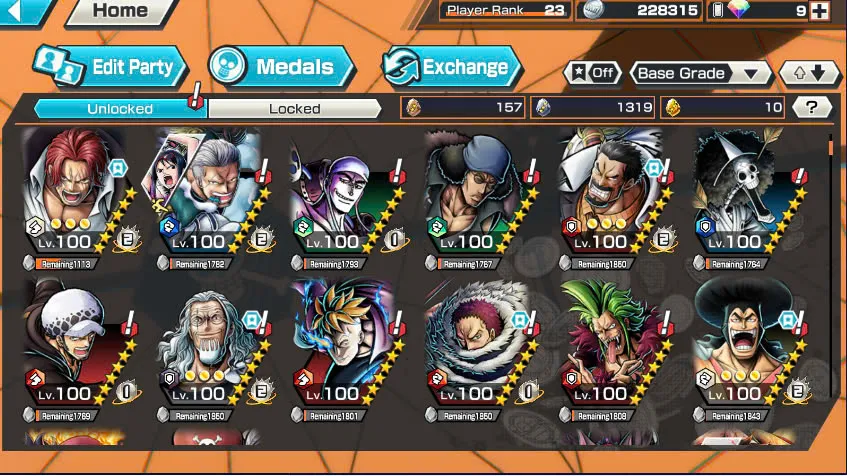 BR438-IOS+Android-All Meta 3 Ex(Shank v4 Max+Roger Max+Kuzan)+Good Medal+Support 152%+Jabra Max+Egghead Zoro Max+Oden Max+Rayleigh Max+Pacifista Max+D.Grap Max+Katakuri Max+3 Boa+S-Bear+Peros
