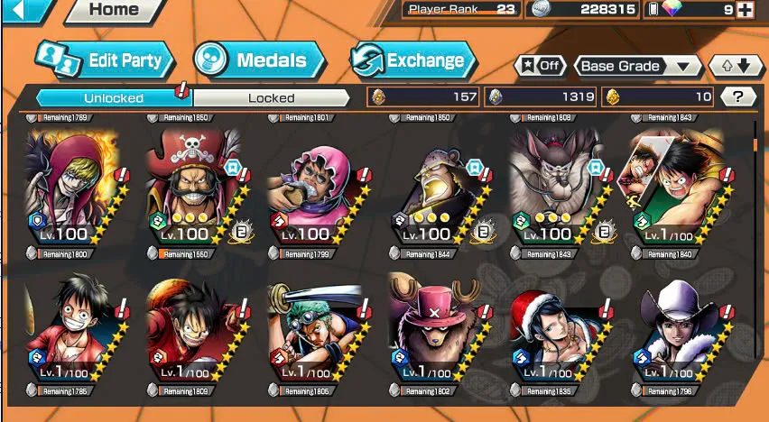 BR438-IOS+Android-All Meta 3 Ex(Shank v4 Max+Roger Max+Kuzan)+Good Medal+Support 152%+Jabra Max+Egghead Zoro Max+Oden Max+Rayleigh Max+Pacifista Max+D.Grap Max+Katakuri Max+3 Boa+S-Bear+Peros