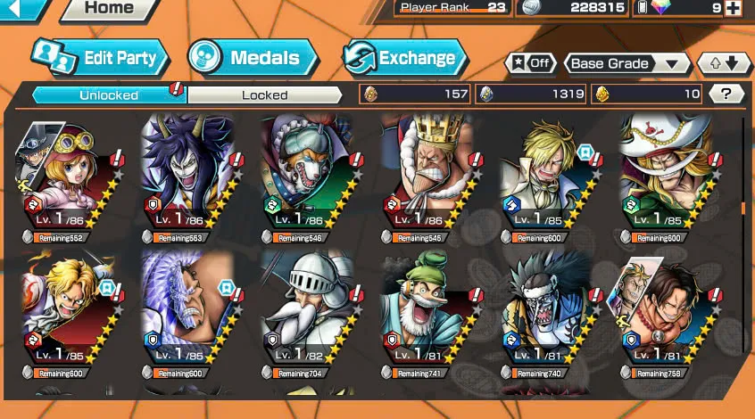 BR438-IOS+Android-All Meta 3 Ex(Shank v4 Max+Roger Max+Kuzan)+Good Medal+Support 152%+Jabra Max+Egghead Zoro Max+Oden Max+Rayleigh Max+Pacifista Max+D.Grap Max+Katakuri Max+3 Boa+S-Bear+Peros