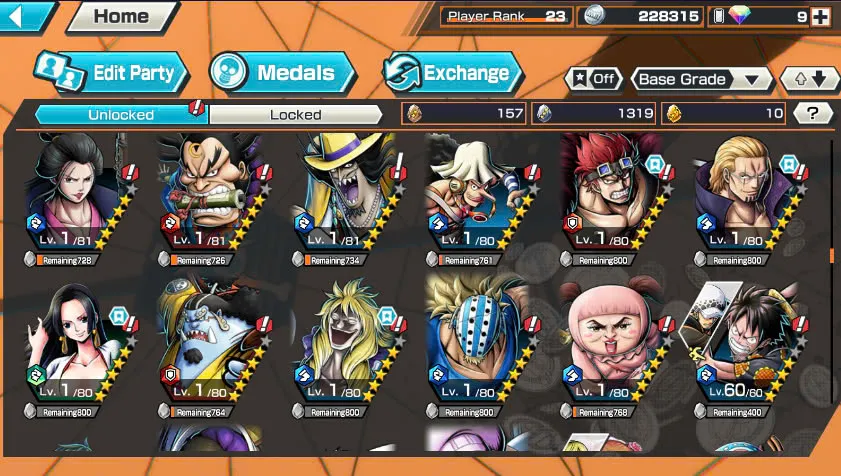 BR438-IOS+Android-All Meta 3 Ex(Shank v4 Max+Roger Max+Kuzan)+Good Medal+Support 152%+Jabra Max+Egghead Zoro Max+Oden Max+Rayleigh Max+Pacifista Max+D.Grap Max+Katakuri Max+3 Boa+S-Bear+Peros