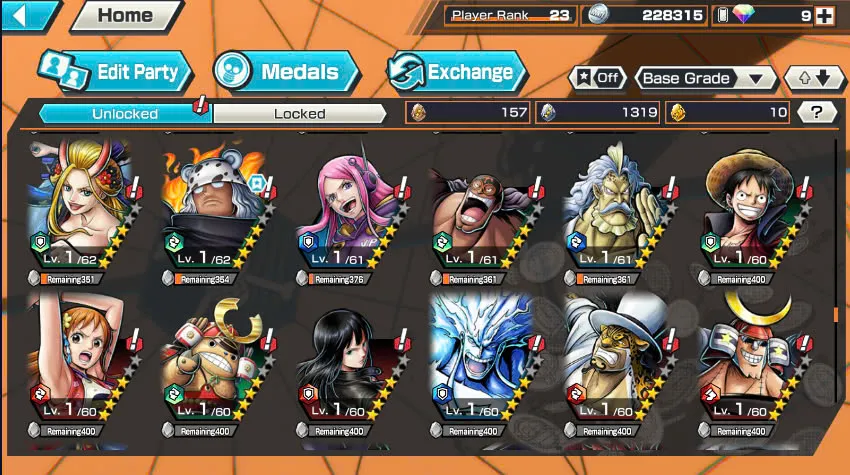BR438-IOS+Android-All Meta 3 Ex(Shank v4 Max+Roger Max+Kuzan)+Good Medal+Support 152%+Jabra Max+Egghead Zoro Max+Oden Max+Rayleigh Max+Pacifista Max+D.Grap Max+Katakuri Max+3 Boa+S-Bear+Peros