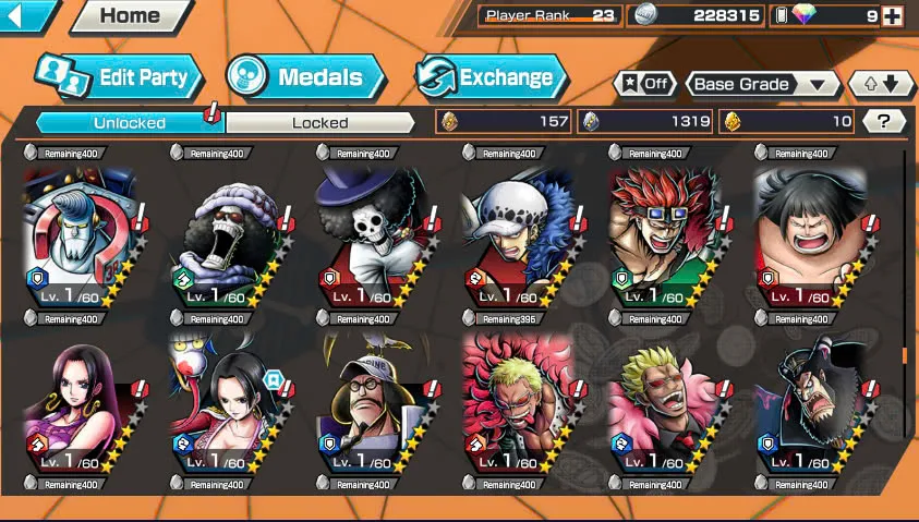 BR438-IOS+Android-All Meta 3 Ex(Shank v4 Max+Roger Max+Kuzan)+Good Medal+Support 152%+Jabra Max+Egghead Zoro Max+Oden Max+Rayleigh Max+Pacifista Max+D.Grap Max+Katakuri Max+3 Boa+S-Bear+Peros
