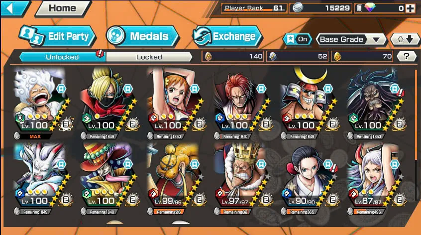 BR441-IOS+Android-Hyber Boost 57+Luffy Gear 5 Full Boost 4+4 Ex(Shank v2+Yamato Red+Yamato Hybrid)+Good Medal+Support 160%+Peros Pero Max+Nami Max+Robin+Kaku+Egghead Luffy+Sanji+Oden v2