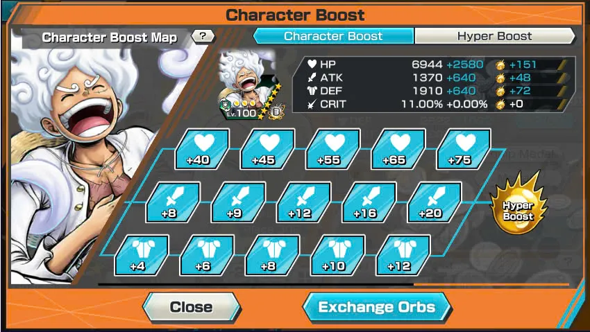 BR441-IOS+Android-Hyber Boost 57+Luffy Gear 5 Full Boost 4+4 Ex(Shank v2+Yamato Red+Yamato Hybrid)+Good Medal+Support 160%+Peros Pero Max+Nami Max+Robin+Kaku+Egghead Luffy+Sanji+Oden v2