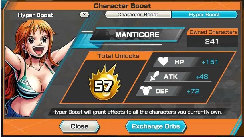 BR441-IOS+Android-Hyber Boost 57+Luffy Gear 5 Full Boost 4+4 Ex(Shank v2+Yamato Red+Yamato Hybrid)+Good Medal+Support 160%+Peros Pero Max+Nami Max+Robin+Kaku+Egghead Luffy+Sanji+Oden v2