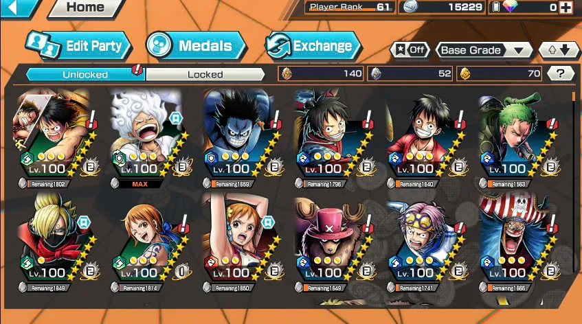 BR441-IOS+Android-Hyber Boost 57+Luffy Gear 5 Full Boost 4+4 Ex(Shank v2+Yamato Red+Yamato Hybrid)+Good Medal+Support 160%+Peros Pero Max+Nami Max+Robin+Kaku+Egghead Luffy+Sanji+Oden v2