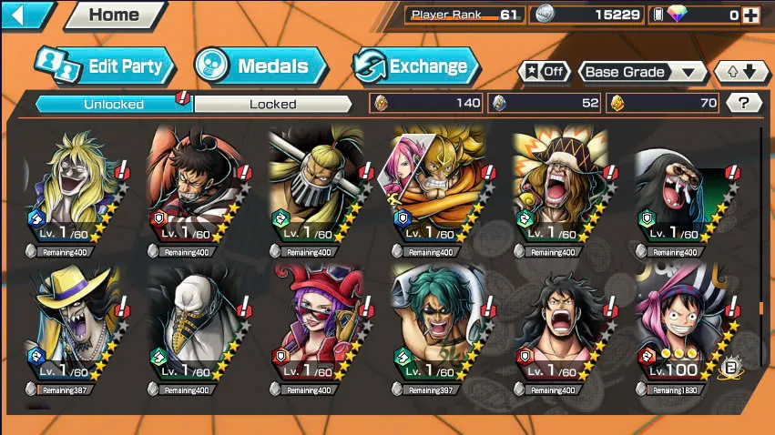 BR441-IOS+Android-Hyber Boost 57+Luffy Gear 5 Full Boost 4+4 Ex(Shank v2+Yamato Red+Yamato Hybrid)+Good Medal+Support 160%+Peros Pero Max+Nami Max+Robin+Kaku+Egghead Luffy+Sanji+Oden v2
