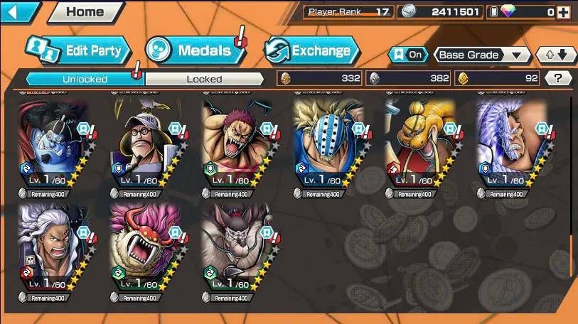 BR448-IOS+Android-4 Ex Meta Max(Shank v4+Shank v3+Roger v2+Roger v1)+Good Medal+S-Bear Max+Rayleigh Max+Katakuri Max+Ben Beckman+Yasopp+Karasu+Jabra+Bluneo+Noland+S-Hawk