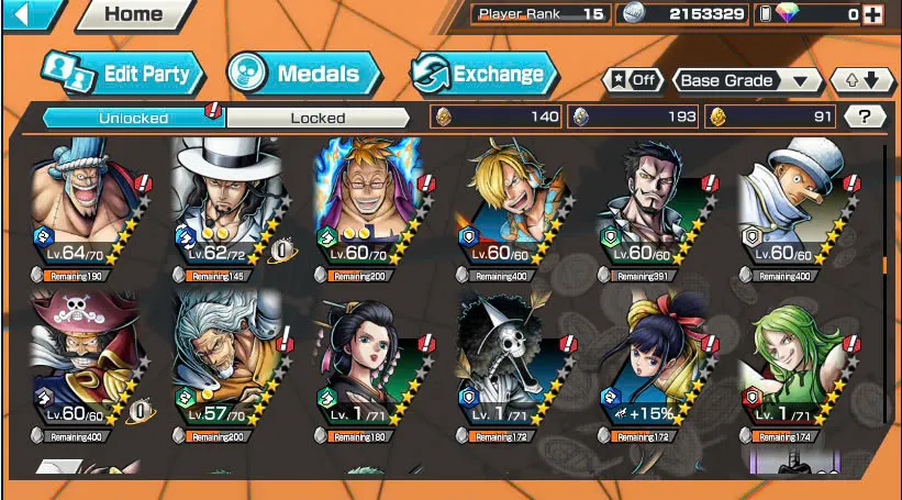 BR461-IOS+Android-5 Ex(Luffy Gear 5+Lucci+Zoro+Roger v2+Big Mom)+Good Medal Nice Item+Sanji Max+Egghead Luffy+Egghead Zoro+Egghead Sanji+S-Hawk+Jabra