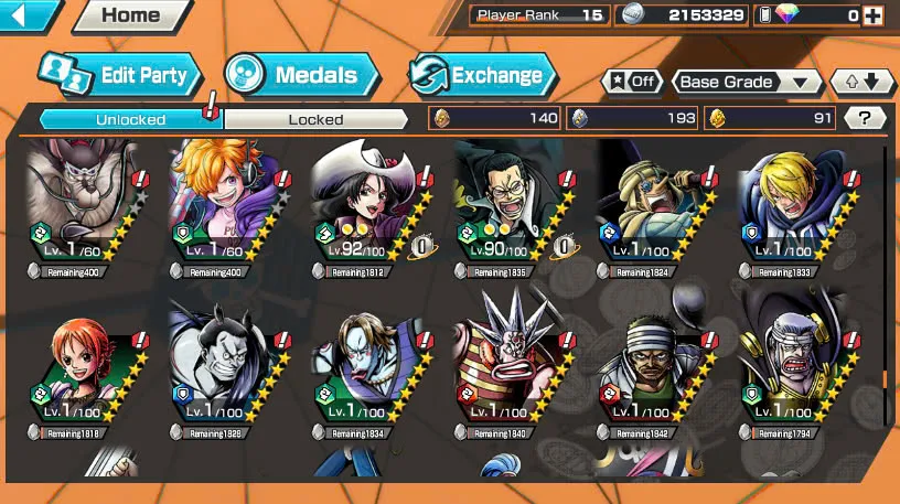 BR461-IOS+Android-5 Ex(Luffy Gear 5+Lucci+Zoro+Roger v2+Big Mom)+Good Medal Nice Item+Sanji Max+Egghead Luffy+Egghead Zoro+Egghead Sanji+S-Hawk+Jabra