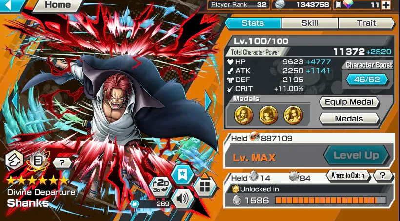 BR462-IOS+Android-Shank V4 Boost 3+5 Ex(Kuzan+Lucci+Roger v2+Roger v1)+Good Medal+Support 149%+Jabra Max+Kaku Max+Rayleigh Max+New Uta+Niji+Yonji+S-Bear
