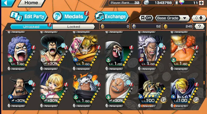 BR462-IOS+Android-Shank V4 Boost 3+5 Ex(Kuzan+Lucci+Roger v2+Roger v1)+Good Medal+Support 149%+Jabra Max+Kaku Max+Rayleigh Max+New Uta+Niji+Yonji+S-Bear
