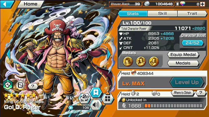 BR463-IOS+Android-Hyber Boost 24-Roger V2 Full Boost 4 52/52+5 Ex(Kuzan Max+Shank v4 Max+Roger v1 Max+Oden)+Good Medal+Nice Items+Support 156%+Egghead Zoro Max+Oden V2 Max+Rayleigh v3 Max+Donflamingo Max+Young Ray Max+Katakuri Max+Who Who Max+Craker Max