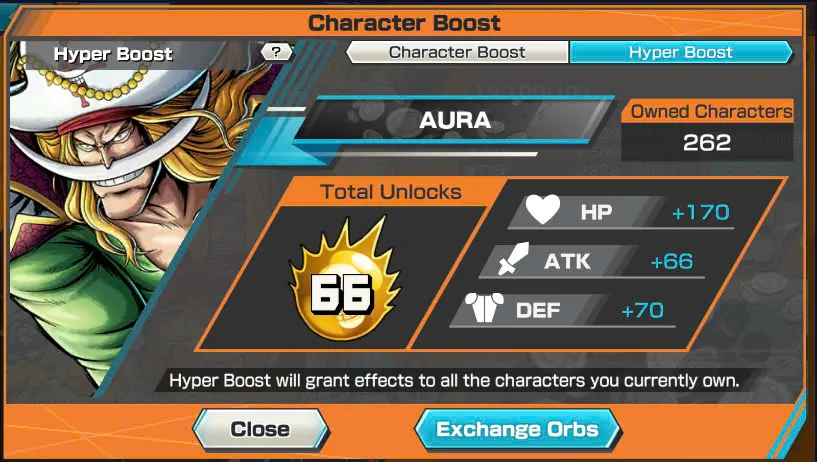 BR464-IOS+Android-Hyber Boost 66+Luffy Full Boost 4+5 Ex(Garp+Lucci+Roger v2+Kid Law)+Vip Medal+Support 164%+Many Bounty Festival Max(Sabo Stembede+Ben Beckman+King+Young Ray+Donflamingo)