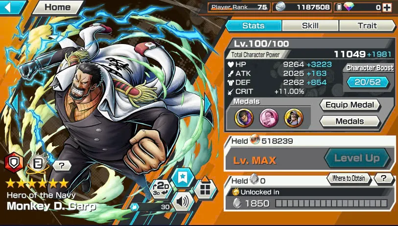 BR464-IOS+Android-Hyber Boost 66+Luffy Full Boost 4+5 Ex(Garp+Lucci+Roger v2+Kid Law)+Vip Medal+Support 164%+Many Bounty Festival Max(Sabo Stembede+Ben Beckman+King+Young Ray+Donflamingo)