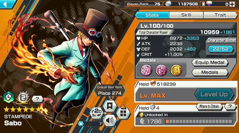 BR464-IOS+Android-Hyber Boost 66+Luffy Full Boost 4+5 Ex(Garp+Lucci+Roger v2+Kid Law)+Vip Medal+Support 164%+Many Bounty Festival Max(Sabo Stembede+Ben Beckman+King+Young Ray+Donflamingo)