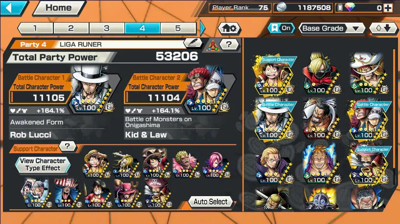 BR464-IOS+Android-Hyber Boost 66+Luffy Full Boost 4+5 Ex(Garp+Lucci+Roger v2+Kid Law)+Vip Medal+Support 164%+Many Bounty Festival Max(Sabo Stembede+Ben Beckman+King+Young Ray+Donflamingo)
