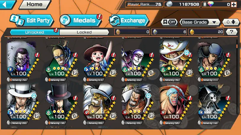 BR464-IOS+Android-Hyber Boost 66+Luffy Full Boost 4+5 Ex(Garp+Lucci+Roger v2+Kid Law)+Vip Medal+Support 164%+Many Bounty Festival Max(Sabo Stembede+Ben Beckman+King+Young Ray+Donflamingo)