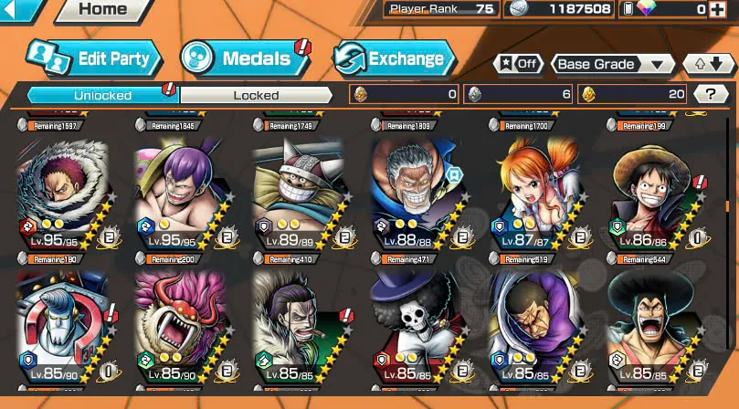 BR464-IOS+Android-Hyber Boost 66+Luffy Full Boost 4+5 Ex(Garp+Lucci+Roger v2+Kid Law)+Vip Medal+Support 164%+Many Bounty Festival Max(Sabo Stembede+Ben Beckman+King+Young Ray+Donflamingo)