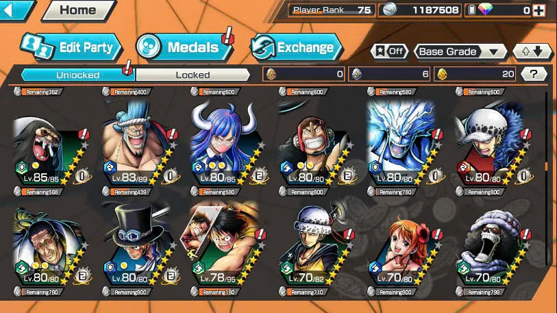 BR464-IOS+Android-Hyber Boost 66+Luffy Full Boost 4+5 Ex(Garp+Lucci+Roger v2+Kid Law)+Vip Medal+Support 164%+Many Bounty Festival Max(Sabo Stembede+Ben Beckman+King+Young Ray+Donflamingo)