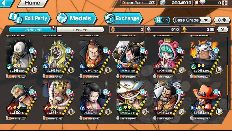 BR465-IOS+Android-2 Ex Meta Max(Shank v4+Roger)+Good Medal+Support 135%+Oden Max+Rayleigh Max+King Max+Robin Max+Craker Max+Donflamingo Max+Young Ray Max+Jabra+S-Beard