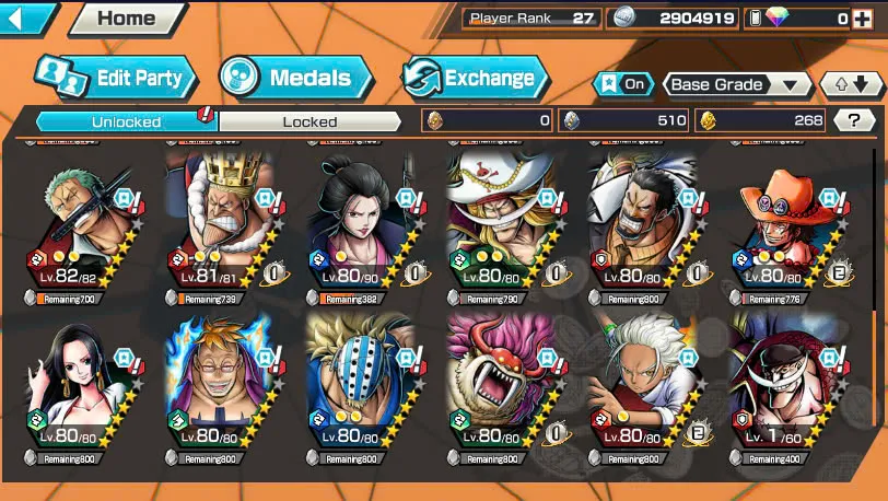 BR465-IOS+Android-2 Ex Meta Max(Shank v4+Roger)+Good Medal+Support 135%+Oden Max+Rayleigh Max+King Max+Robin Max+Craker Max+Donflamingo Max+Young Ray Max+Jabra+S-Beard