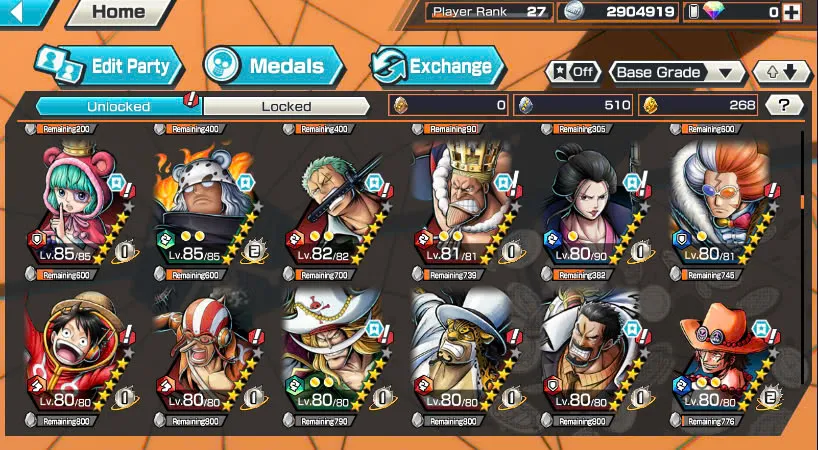 BR465-IOS+Android-2 Ex Meta Max(Shank v4+Roger)+Good Medal+Support 135%+Oden Max+Rayleigh Max+King Max+Robin Max+Craker Max+Donflamingo Max+Young Ray Max+Jabra+S-Beard