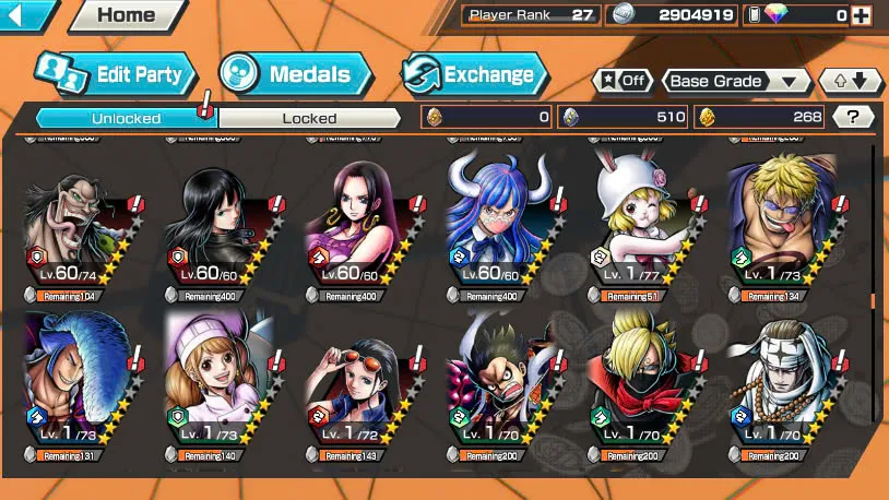 BR465-IOS+Android-2 Ex Meta Max(Shank v4+Roger)+Good Medal+Support 135%+Oden Max+Rayleigh Max+King Max+Robin Max+Craker Max+Donflamingo Max+Young Ray Max+Jabra+S-Beard