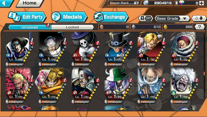 BR465-IOS+Android-2 Ex Meta Max(Shank v4+Roger)+Good Medal+Support 135%+Oden Max+Rayleigh Max+King Max+Robin Max+Craker Max+Donflamingo Max+Young Ray Max+Jabra+S-Beard