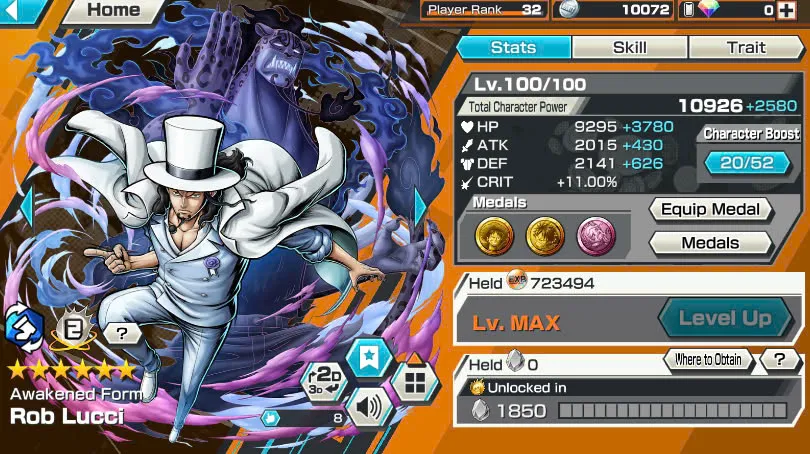 BR471-IOS+Android-6 Ex(Lucci+Snake+Roger+Kuzan+White Beard+Oden)+Good Medal+Support 142%+S-Bear Max+Kaku Max+Pacifista+Broggy+S-Hawk+Yonji+Niji+Egghead Zoro
