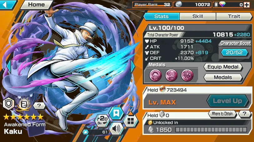 BR471-IOS+Android-6 Ex(Lucci+Snake+Roger+Kuzan+White Beard+Oden)+Good Medal+Support 142%+S-Bear Max+Kaku Max+Pacifista+Broggy+S-Hawk+Yonji+Niji+Egghead Zoro