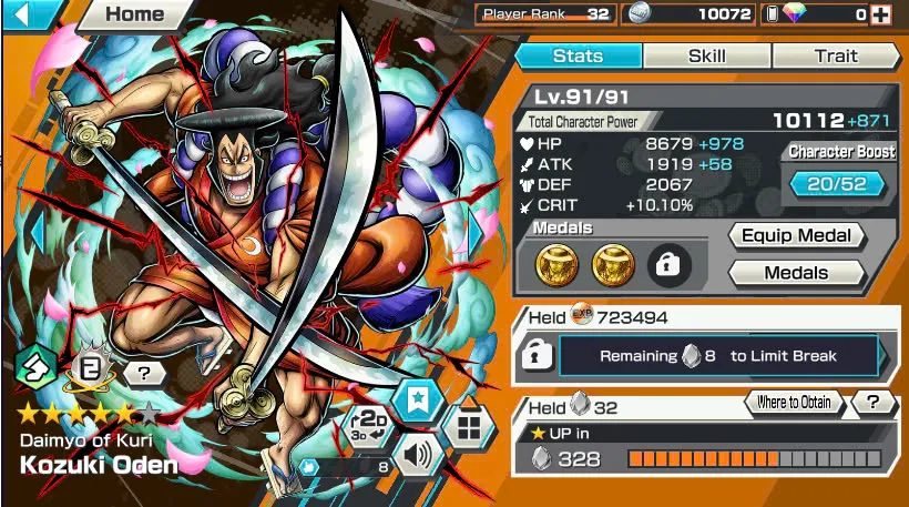 BR471-IOS+Android-6 Ex(Lucci+Snake+Roger+Kuzan+White Beard+Oden)+Good Medal+Support 142%+S-Bear Max+Kaku Max+Pacifista+Broggy+S-Hawk+Yonji+Niji+Egghead Zoro