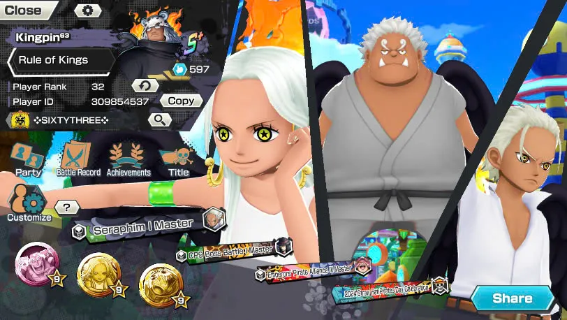 BR471-IOS+Android-6 Ex(Lucci+Snake+Roger+Kuzan+White Beard+Oden)+Good Medal+Support 142%+S-Bear Max+Kaku Max+Pacifista+Broggy+S-Hawk+Yonji+Niji+Egghead Zoro