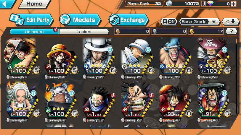 BR471-IOS+Android-6 Ex(Lucci+Snake+Roger+Kuzan+White Beard+Oden)+Good Medal+Support 142%+S-Bear Max+Kaku Max+Pacifista+Broggy+S-Hawk+Yonji+Niji+Egghead Zoro