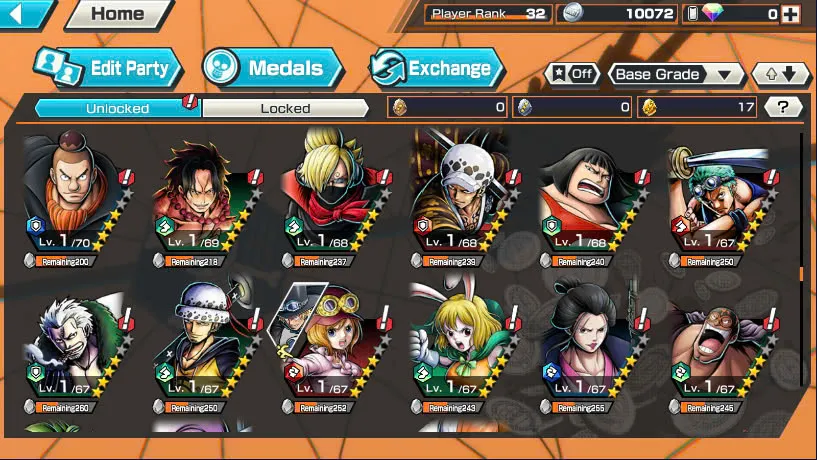 BR471-IOS+Android-6 Ex(Lucci+Snake+Roger+Kuzan+White Beard+Oden)+Good Medal+Support 142%+S-Bear Max+Kaku Max+Pacifista+Broggy+S-Hawk+Yonji+Niji+Egghead Zoro