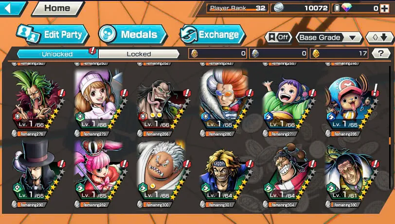 BR471-IOS+Android-6 Ex(Lucci+Snake+Roger+Kuzan+White Beard+Oden)+Good Medal+Support 142%+S-Bear Max+Kaku Max+Pacifista+Broggy+S-Hawk+Yonji+Niji+Egghead Zoro