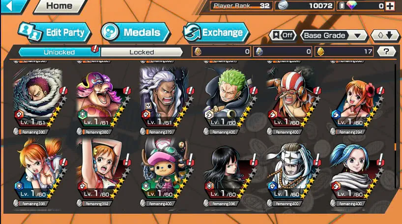 BR471-IOS+Android-6 Ex(Lucci+Snake+Roger+Kuzan+White Beard+Oden)+Good Medal+Support 142%+S-Bear Max+Kaku Max+Pacifista+Broggy+S-Hawk+Yonji+Niji+Egghead Zoro