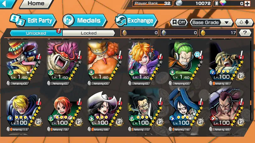 BR471-IOS+Android-6 Ex(Lucci+Snake+Roger+Kuzan+White Beard+Oden)+Good Medal+Support 142%+S-Bear Max+Kaku Max+Pacifista+Broggy+S-Hawk+Yonji+Niji+Egghead Zoro