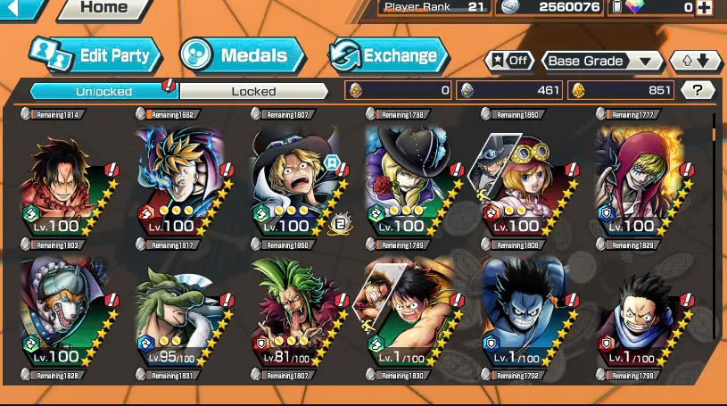BR473-IOS+Android-3 Ex Max(Garp+Sabo+Kuzan)+851 Fragment+Good Medal+Support 130%+Broggy+Kalgara+Egghead Luffy+Egghead Zoro+Egghead Sanji+Ulti+S-Bear+Oden v2+Bluneo