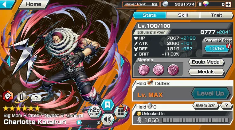 BR474-IOS+Android-5 Ex Max(Shank v4+Roger v2+Kaido+Yamato+Big Mom)+Good Medal+Support 149%+S-Bear Max+King Max+Ulti Max+Law oni Max+Craker Max+Peros Pero Max+Katakuri Max+D.Garp Max