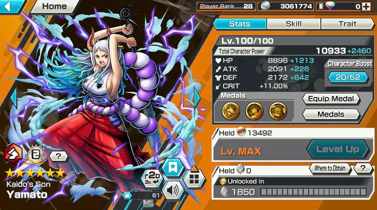 BR474-IOS+Android-5 Ex Max(Shank v4+Roger v2+Kaido+Yamato+Big Mom)+Good Medal+Support 149%+S-Bear Max+King Max+Ulti Max+Law oni Max+Craker Max+Peros Pero Max+Katakuri Max+D.Garp Max