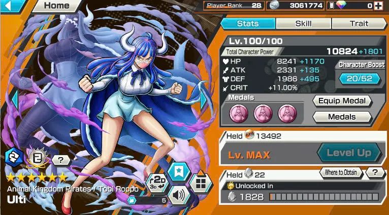 BR474-IOS+Android-5 Ex Max(Shank v4+Roger v2+Kaido+Yamato+Big Mom)+Good Medal+Support 149%+S-Bear Max+King Max+Ulti Max+Law oni Max+Craker Max+Peros Pero Max+Katakuri Max+D.Garp Max