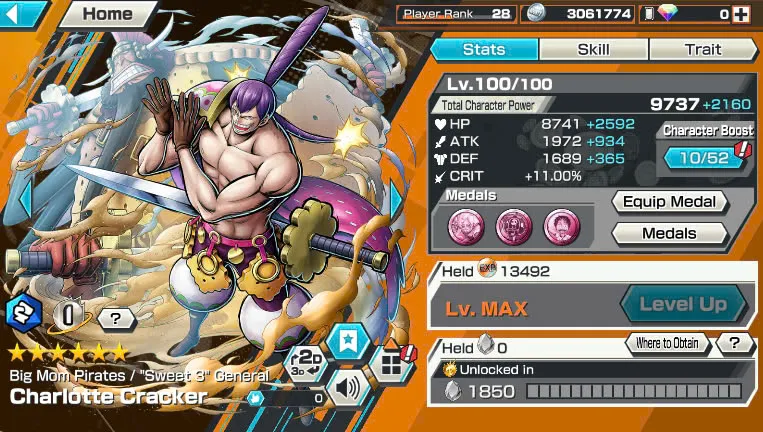 BR474-IOS+Android-5 Ex Max(Shank v4+Roger v2+Kaido+Yamato+Big Mom)+Good Medal+Support 149%+S-Bear Max+King Max+Ulti Max+Law oni Max+Craker Max+Peros Pero Max+Katakuri Max+D.Garp Max