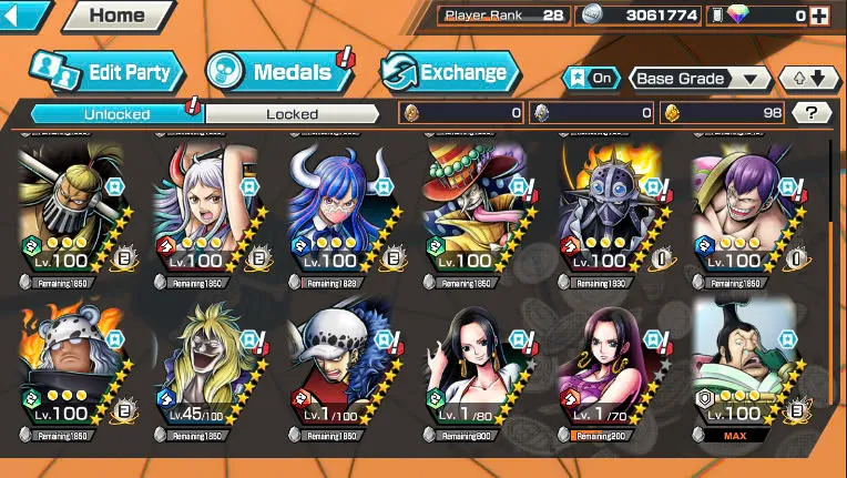 BR474-IOS+Android-5 Ex Max(Shank v4+Roger v2+Kaido+Yamato+Big Mom)+Good Medal+Support 149%+S-Bear Max+King Max+Ulti Max+Law oni Max+Craker Max+Peros Pero Max+Katakuri Max+D.Garp Max