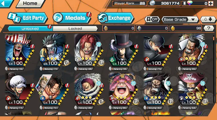 BR474-IOS+Android-5 Ex Max(Shank v4+Roger v2+Kaido+Yamato+Big Mom)+Good Medal+Support 149%+S-Bear Max+King Max+Ulti Max+Law oni Max+Craker Max+Peros Pero Max+Katakuri Max+D.Garp Max