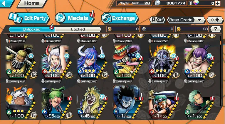 BR474-IOS+Android-5 Ex Max(Shank v4+Roger v2+Kaido+Yamato+Big Mom)+Good Medal+Support 149%+S-Bear Max+King Max+Ulti Max+Law oni Max+Craker Max+Peros Pero Max+Katakuri Max+D.Garp Max